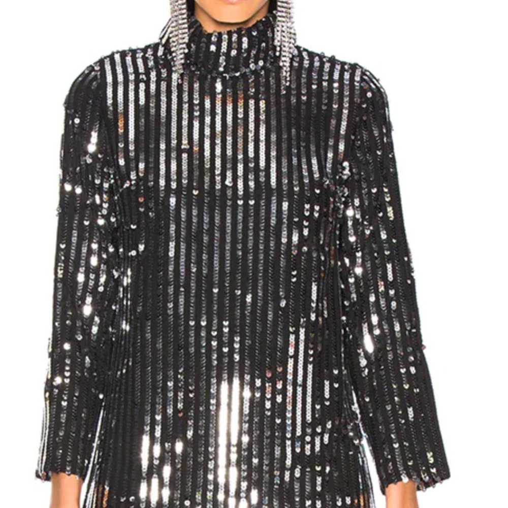 NWT RIXO Bardot Sequin Mini Dress Size Small - Picture 7 of 9